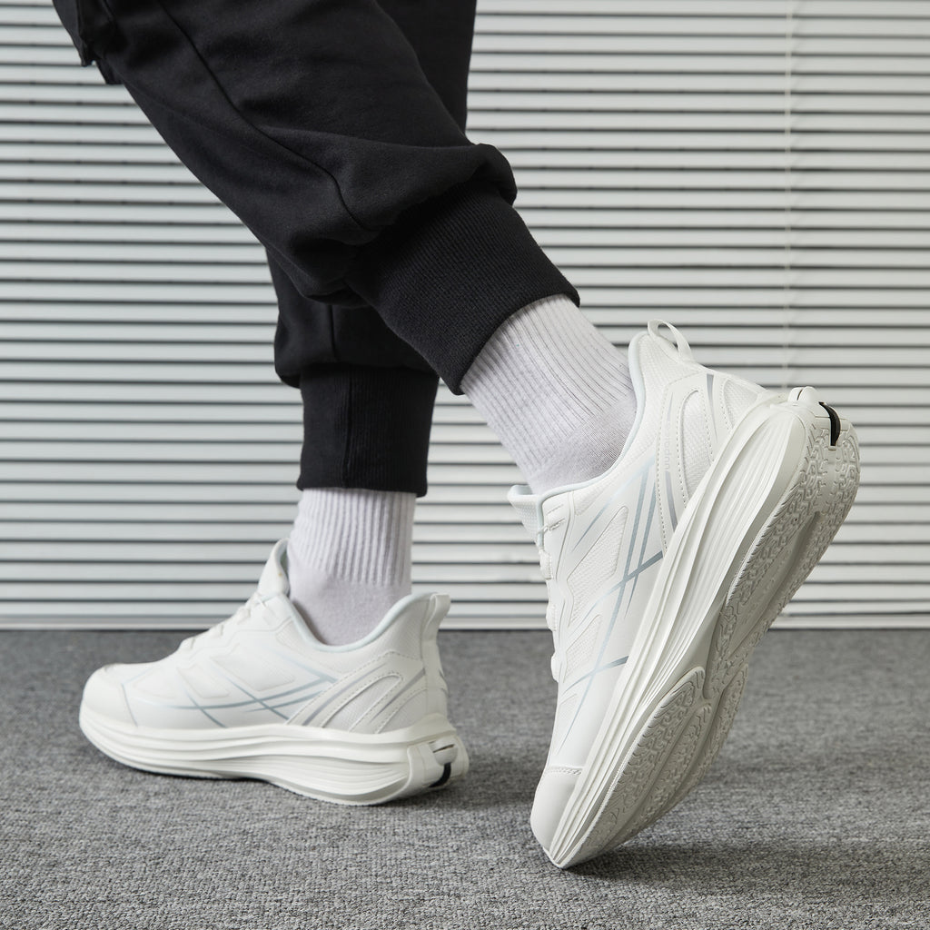 World's First Adjustable Hands Free Shoes for Unisex – Self Lacing Walking Shoes with Innovative Design, No-Tie Laces, No-Bend Convenience, Slip on & Slide & Go