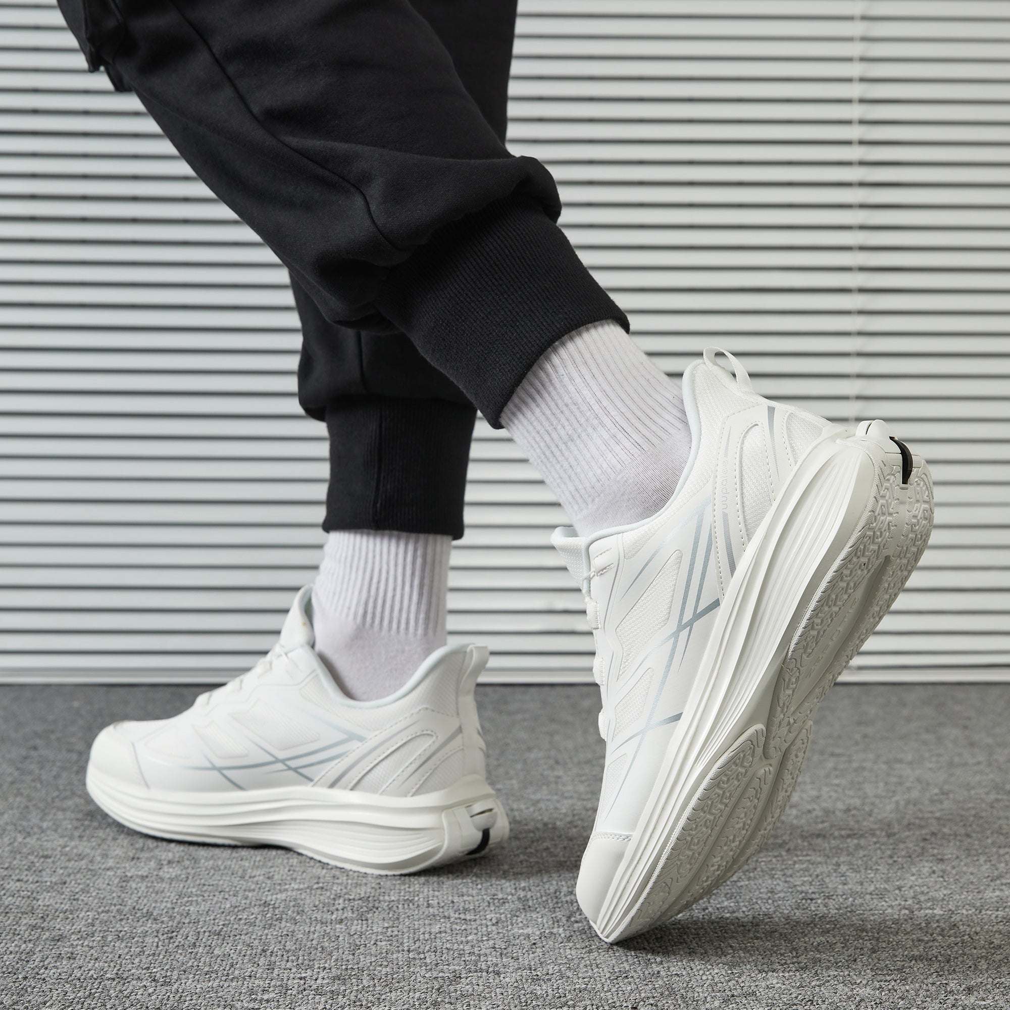 World's First Adjustable Hands Free Shoes for Unisex – Self Lacing Walking Shoes with Innovative Design, No-Tie Laces, No-Bend Convenience, Slip on & Slide & Go