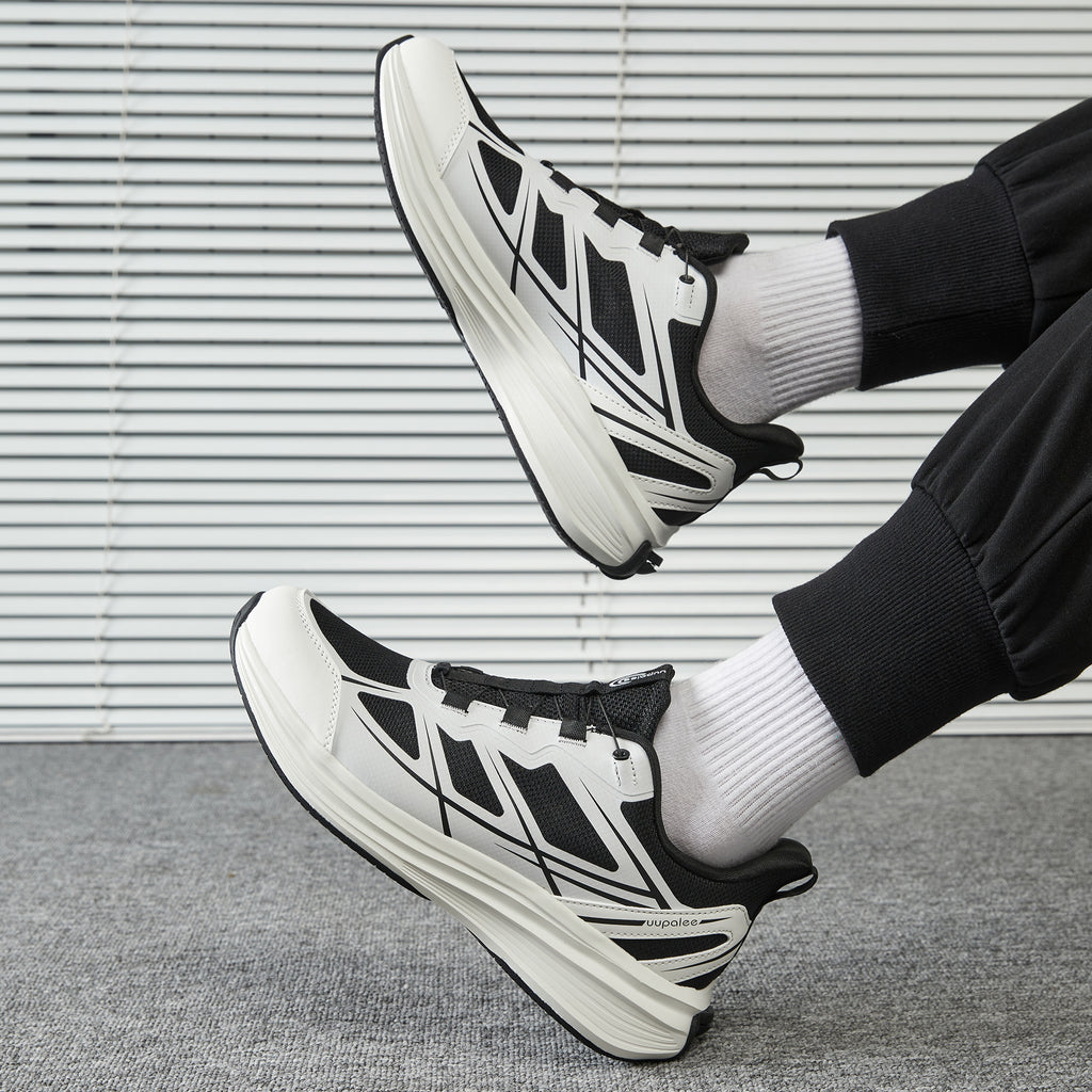 World's First Adjustable Hands Free Shoes for Unisex – Self Lacing Walking Shoes with Innovative Design, No-Tie Laces, No-Bend Convenience, Slip on & Slide & Go