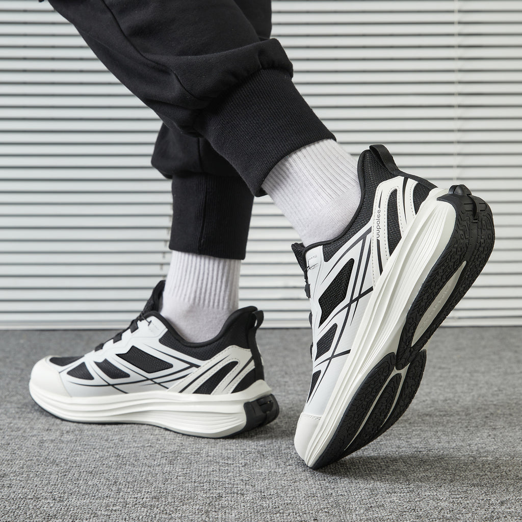 World's First Adjustable Hands Free Shoes for Unisex – Self Lacing Walking Shoes with Innovative Design, No-Tie Laces, No-Bend Convenience, Slip on & Slide & Go
