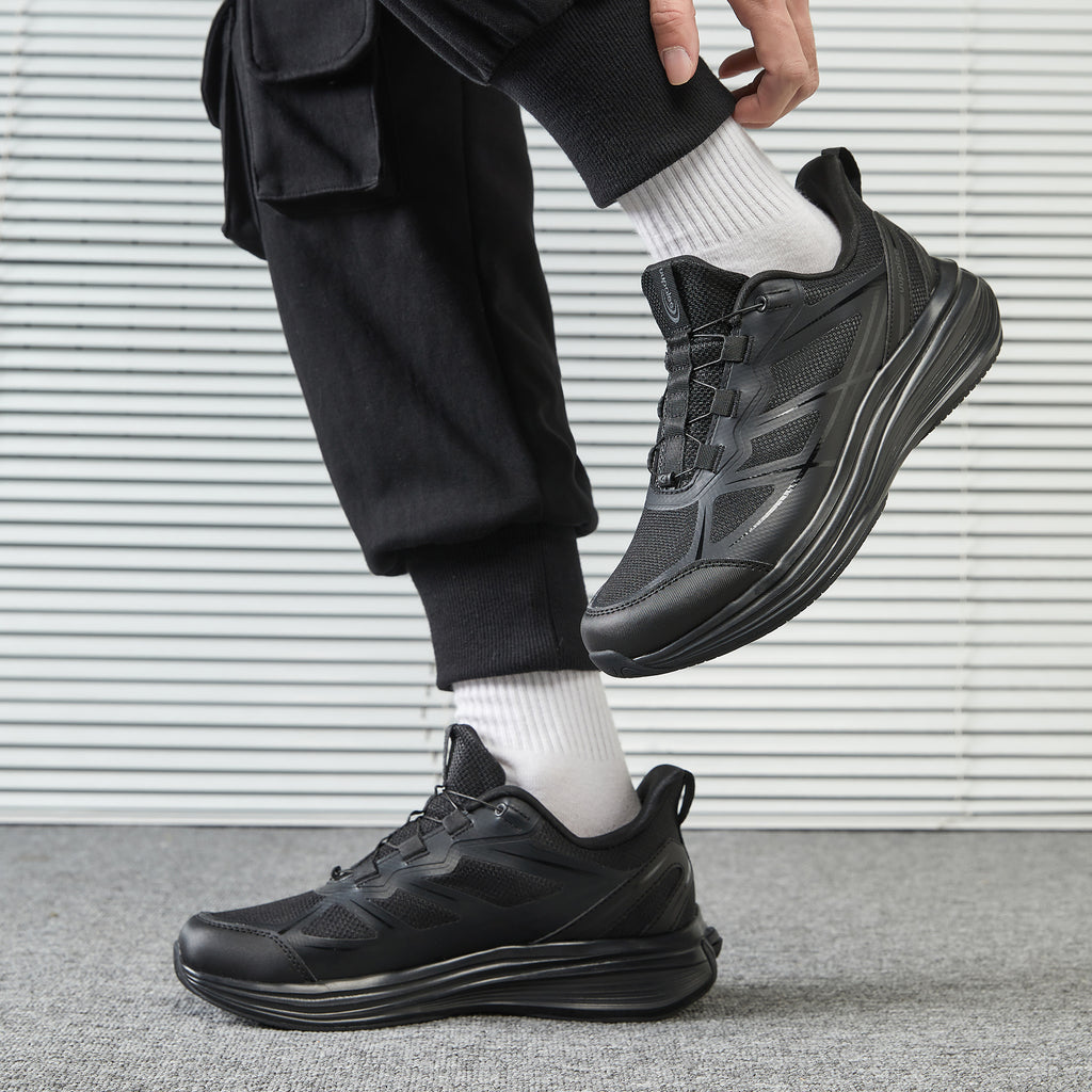 World's First Adjustable Hands Free Shoes for Unisex – Self Lacing Walking Shoes with Innovative Design, No-Tie Laces, No-Bend Convenience, Slip on & Slide & Go