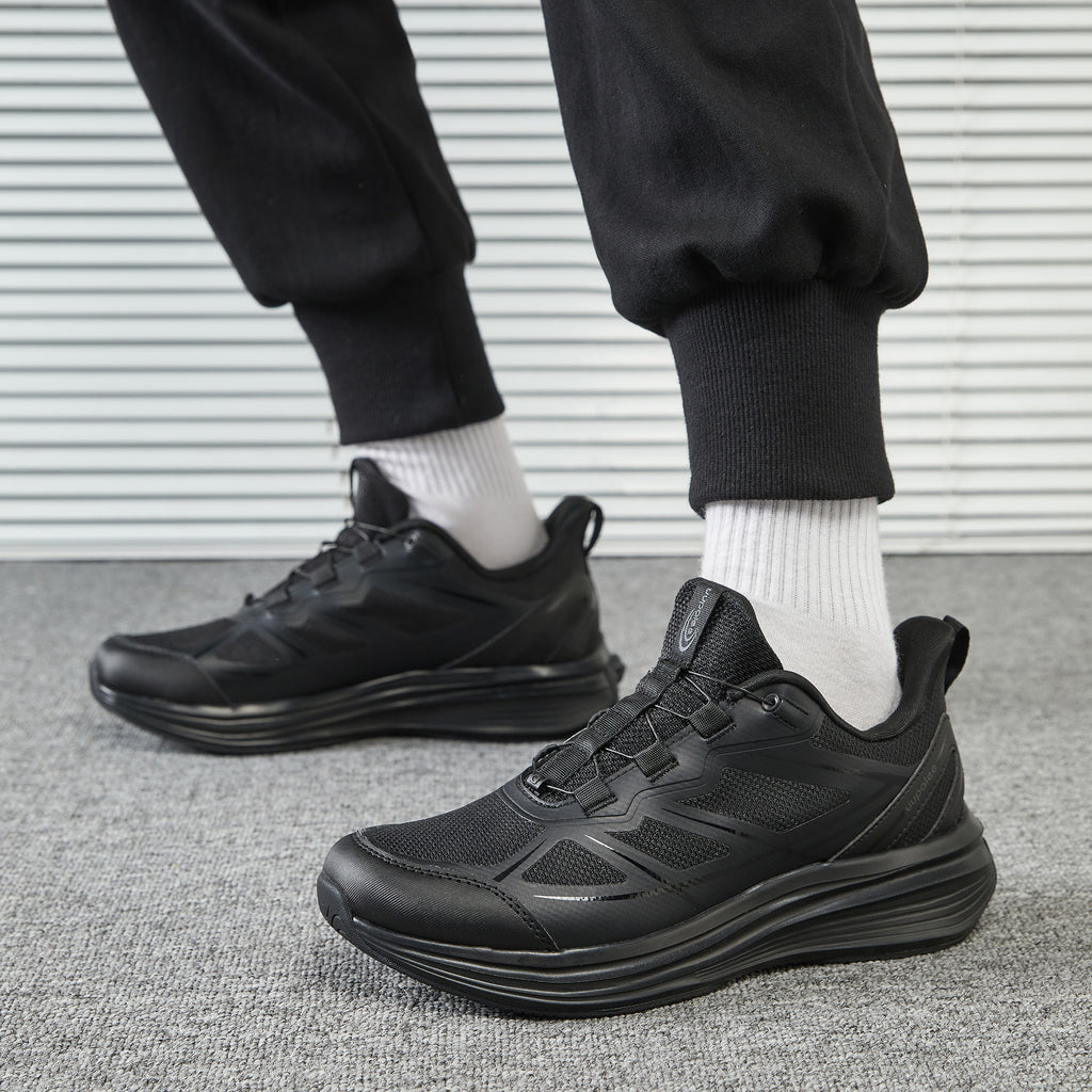 World's First Adjustable Hands Free Shoes for Unisex – Self Lacing Walking Shoes with Innovative Design, No-Tie Laces, No-Bend Convenience, Slip on & Slide & Go