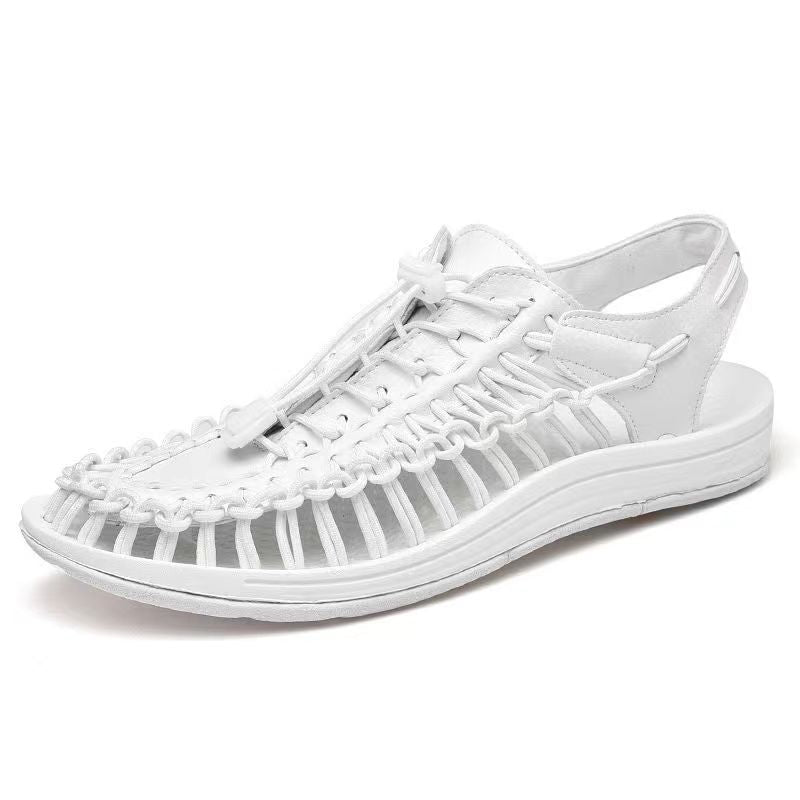 Summer New Large Size Fashion Casual Men And Women Universal Hand-woven Trendy Sandals MTM0682-3