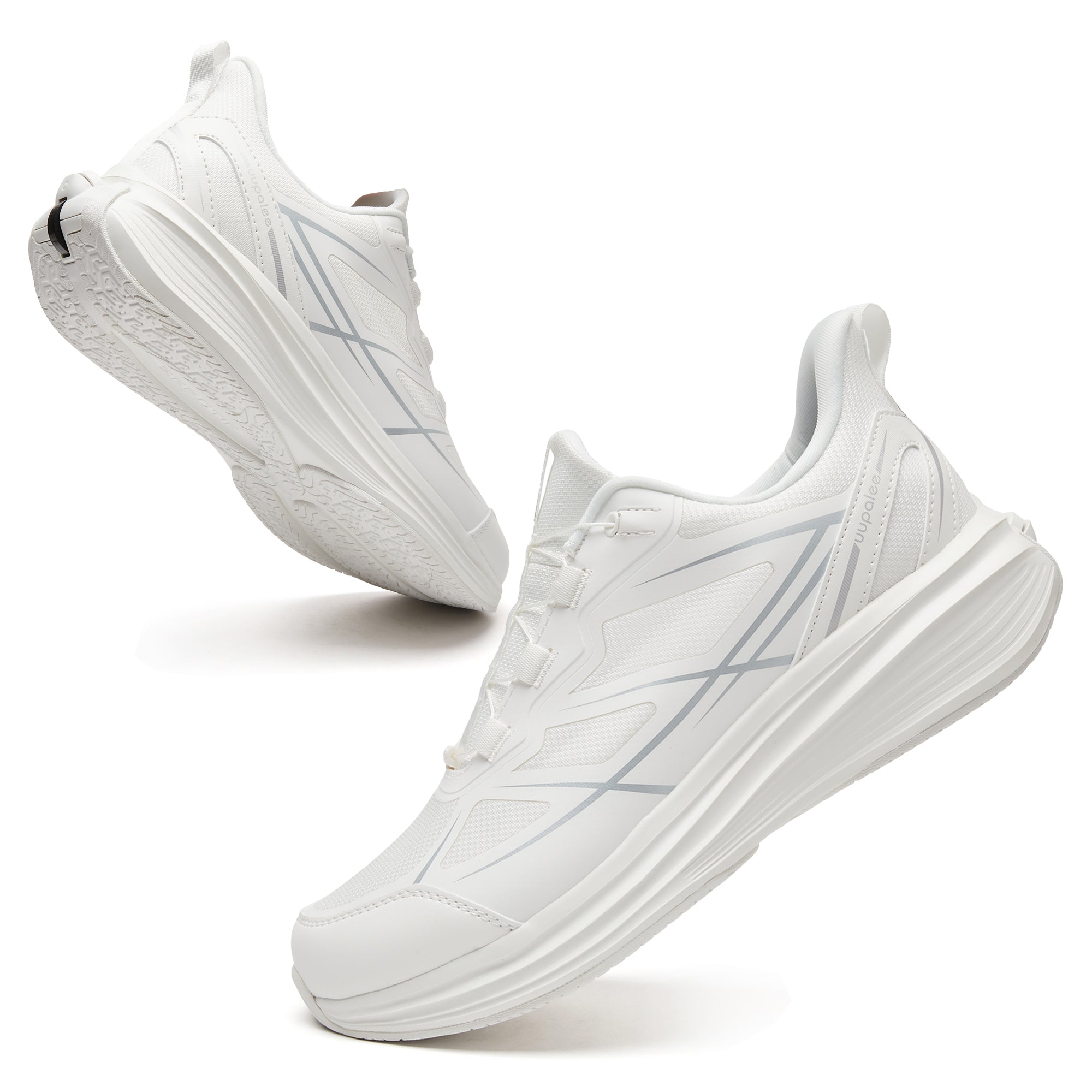 World's First Adjustable Hands Free Shoes for Unisex – Self Lacing Walking Shoes with Innovative Design, No-Tie Laces, No-Bend Convenience, Slip on & Slide & Go