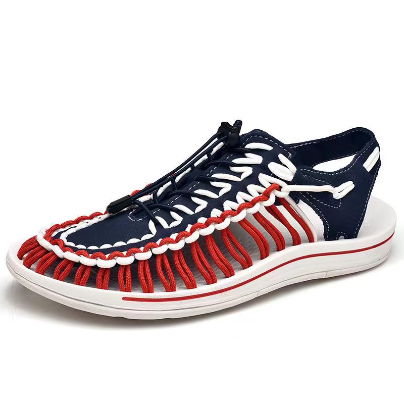 Summer New Large Size Fashion Casual Men And Women Universal Hand-woven Trendy Sandals MTM0682-2