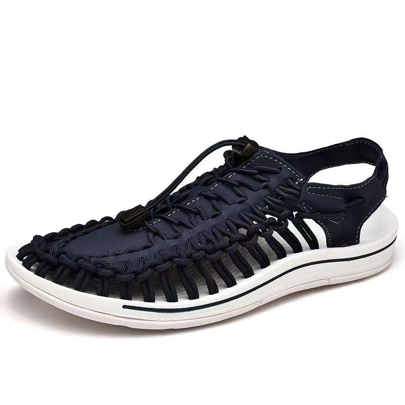 Summer New Large Size Fashion Casual Men And Women Universal Hand-woven Trendy Sandals MTM0682