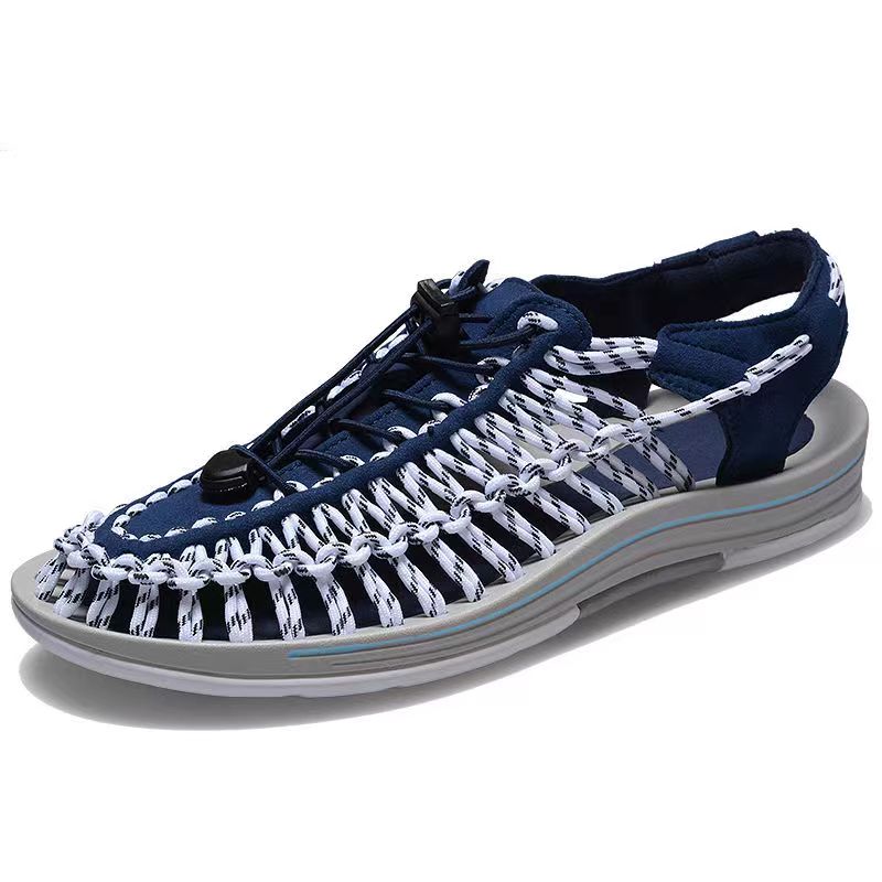 Summer New Large Size Fashion Casual Men And Women Universal Hand-woven Trendy Sandals MTM0682-3