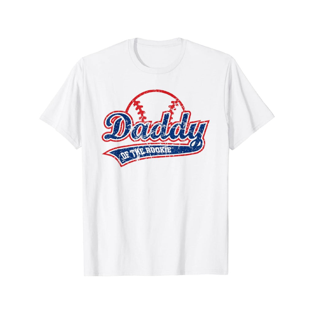 Vintage Baseball Daddy of the Rookie 100 Cotton Funny T-Shirt