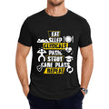 Nursing Student T Shirt Design Featuring Eat Sleep Clinicals Panic Slogan