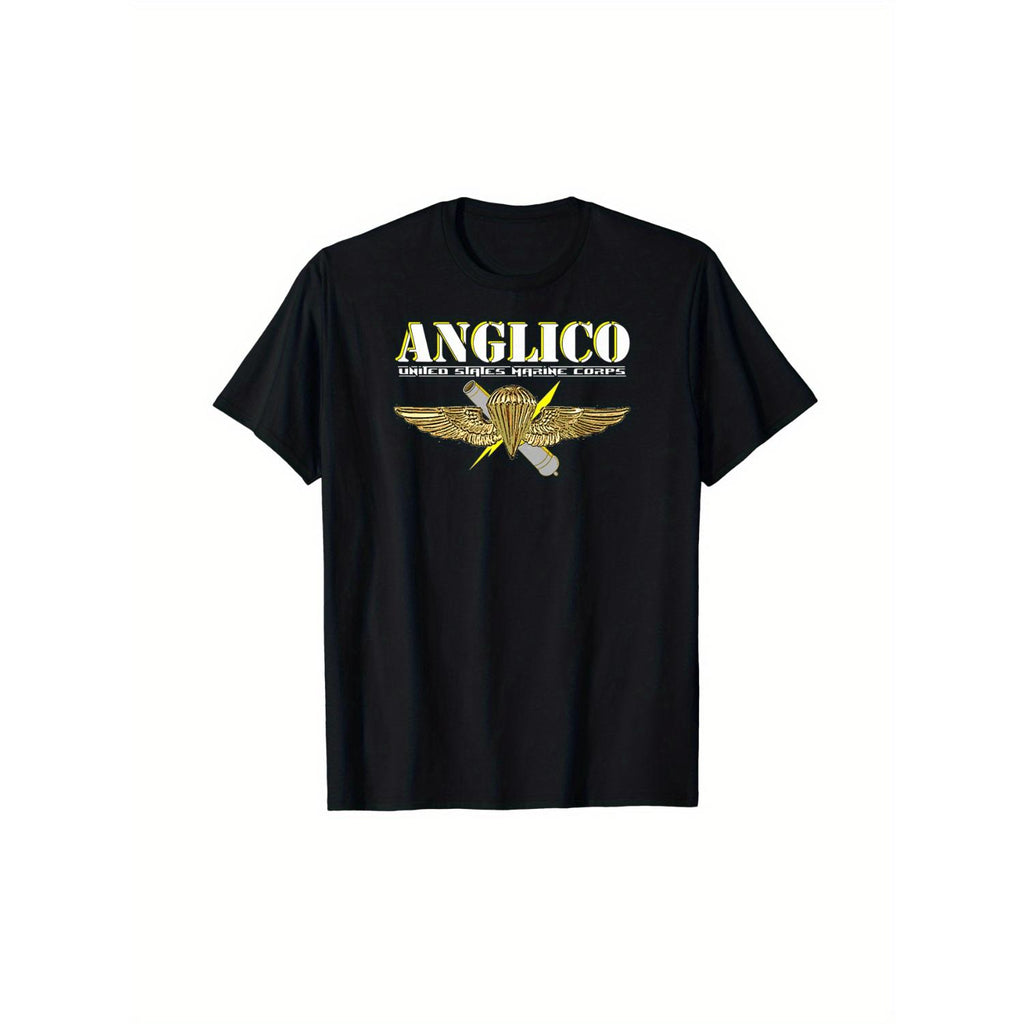 Anglico Eagle Globe Anchor Graphic Tee Shirt