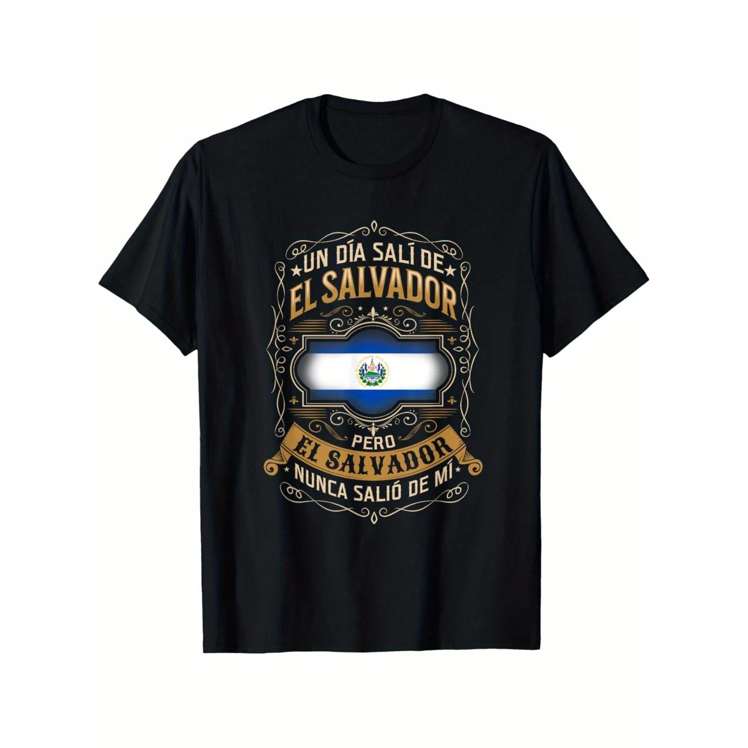 Mens Vintage El Salvador Graphic TShirt 100 Percent Cotton Short Sleeve Crew Neck Humorous El Salvador Never Left Me Design with Parrot and Flag Casual Summer Tee Sizes S to XXXL Vacation Tshirt Microelasti