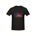 Mens Retro Style Casual Graphic Tee With John F Design Soft Comfortable Short Sleeve Round Neck 100 Percent Cotton Black Cotton T Shirt