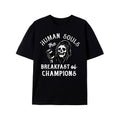 Mens Human Souls Breakfast Tee Funny Halloween Reaper Joke Shirt For Guys