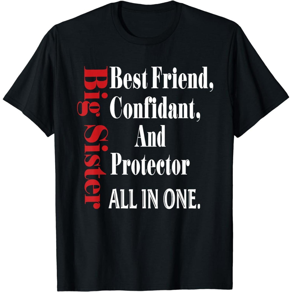 Cotton Short Sleeve T Shirt for Women Men Teens and Youth Featuring Funny Big Sister Definition