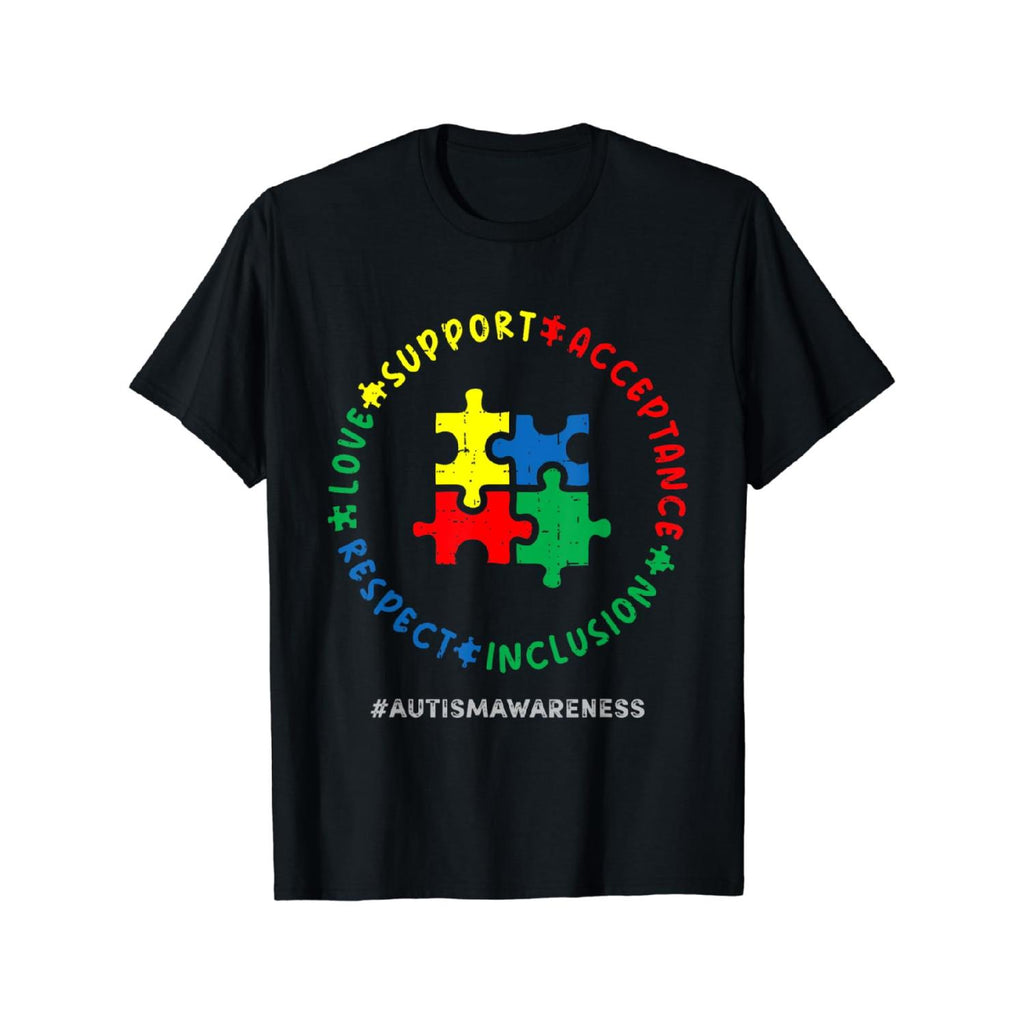100 Percent Cotton T Shirt Respect Love Support Autism Awareness Month For Women And Men