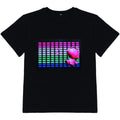 Kids Sound Activated LED Flashing Black T Shirt for Birthday Halloween and Christmas Celebrations