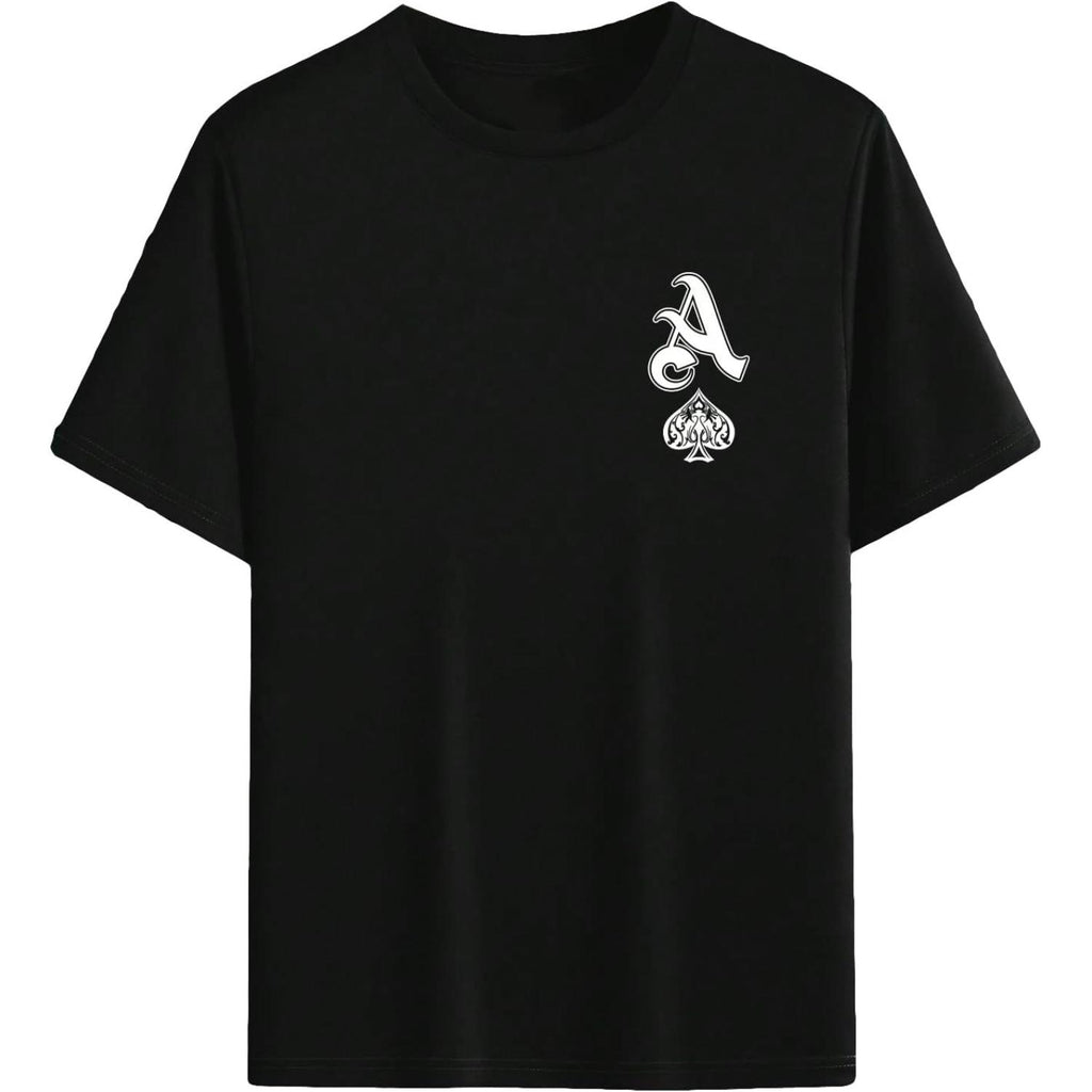 Mens Summer T Shirt With Letter Graphic Crew Neck Short Sleeve Casual Top