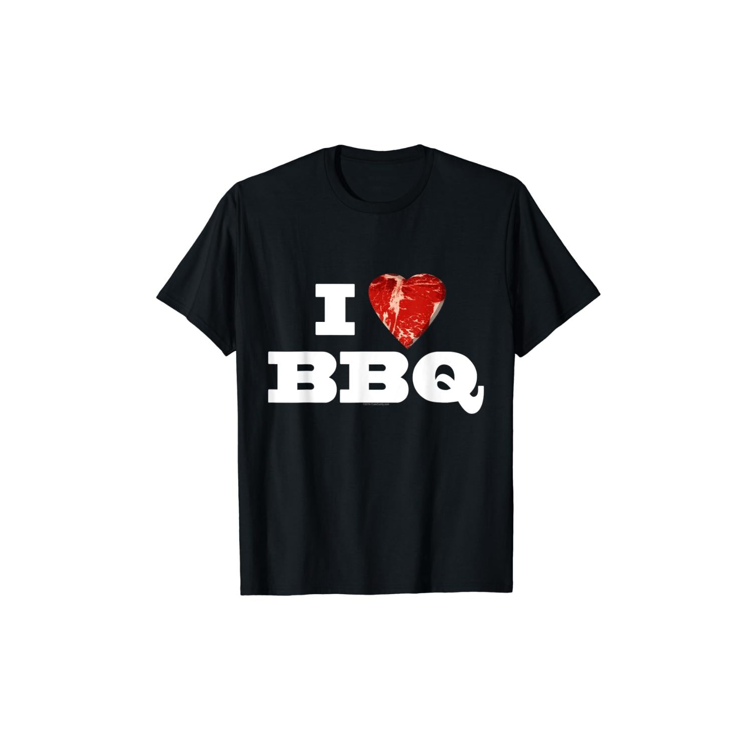 Mens Casual Short Sleeve Tee With Funny I BBQ Steak Heart Graphic Cotton TShirt For Grilling Enthusiasts Everyday Wear With Bold Print And Durable Construction