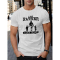 Like Father Like Sons Print Summer Casual Short Sleeve T Shirt For Men