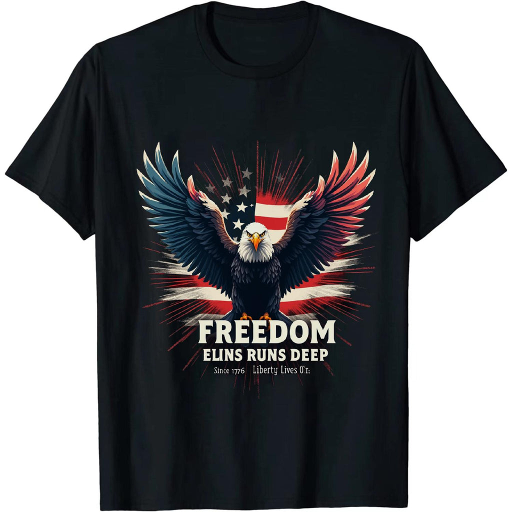 Independence Day Ready Freedom Eagle T Shirt Embodying The American Spirit Since 1776