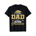 Summer Short Sleeve T Shirts Proud Dad Of A 2025 Graduate Senior Dad Class Of 2025 Graduation Tee