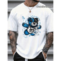 Versatile Comfortable Niche 2024 Patterned No 23 Monogrammed Mens Shirt With Fashionable Outdoor Style Short Sleeved Round Neck White Design