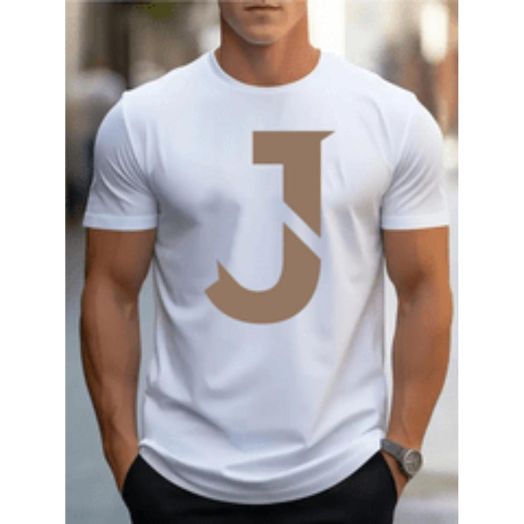 Breathable Polyester Mens Style T Shirt Regular Fit Round Neck Short Sleeve Graphic Tee Lightweight Fabric Machine Washable Casual Gym Outdoor Attire Family Couple Matching