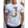 Breathable Polyester Mens Style T Shirt Regular Fit Round Neck Short Sleeve Graphic Tee Lightweight Fabric Machine Washable Casual Gym Outdoor Attire Family Couple Matching