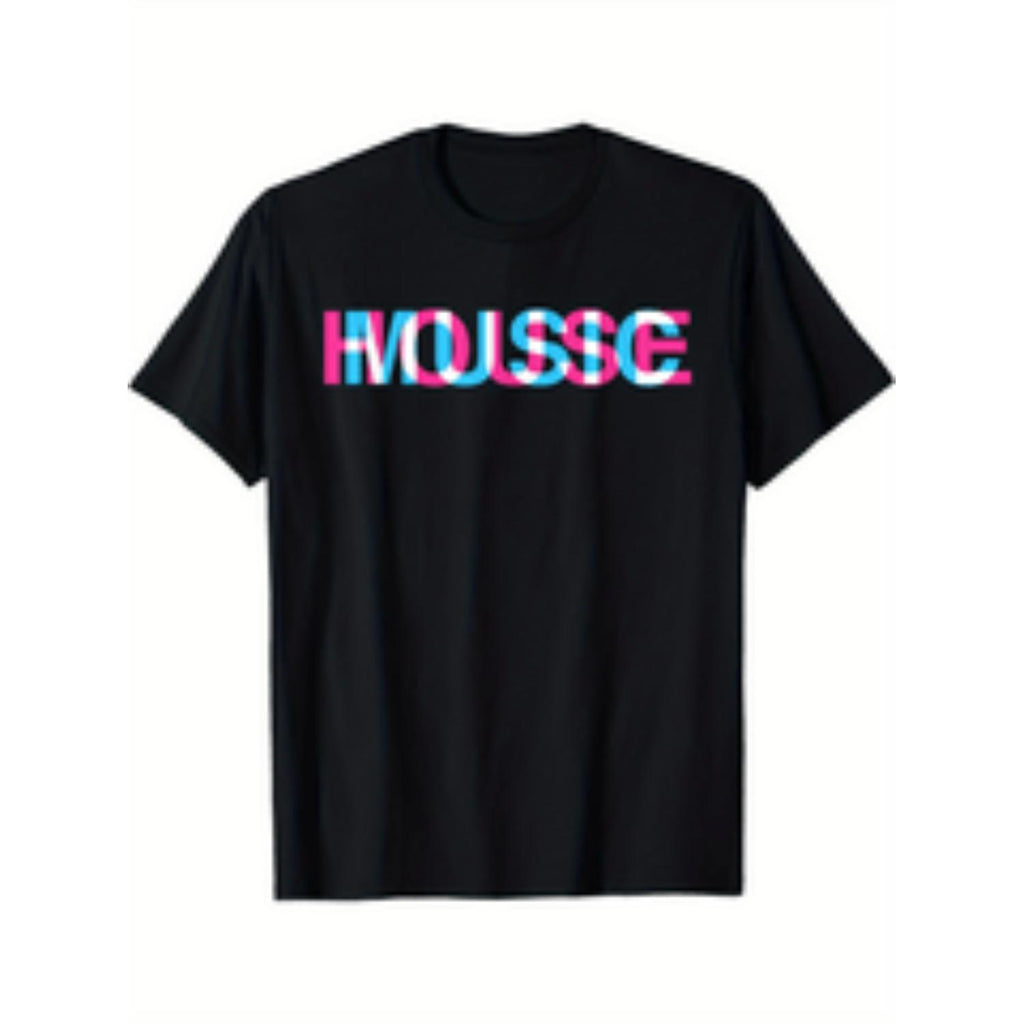 Optical Illusion Edm Rave Dj Mens Black T Shirt