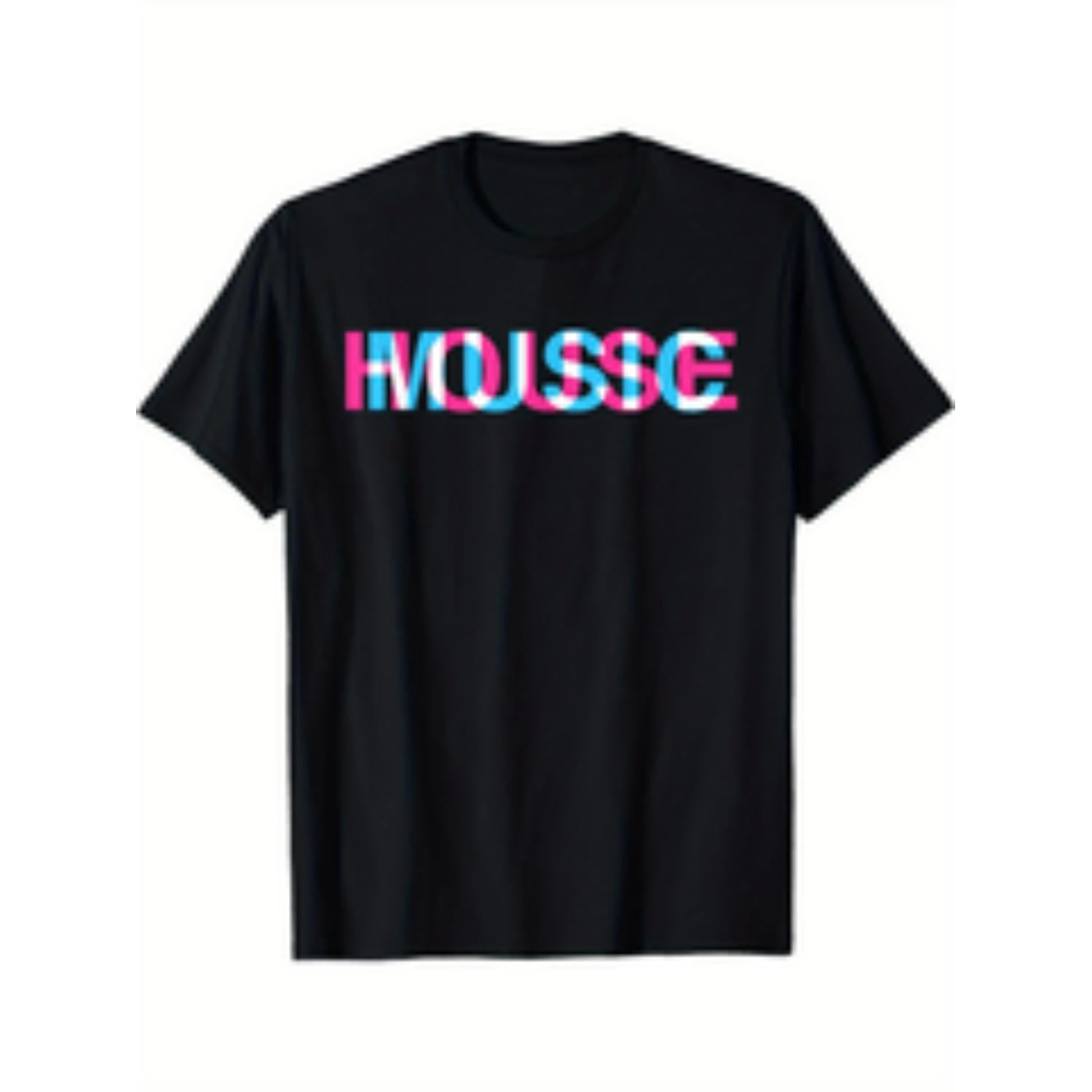 Optical Illusion Edm Rave Dj Mens Black T Shirt