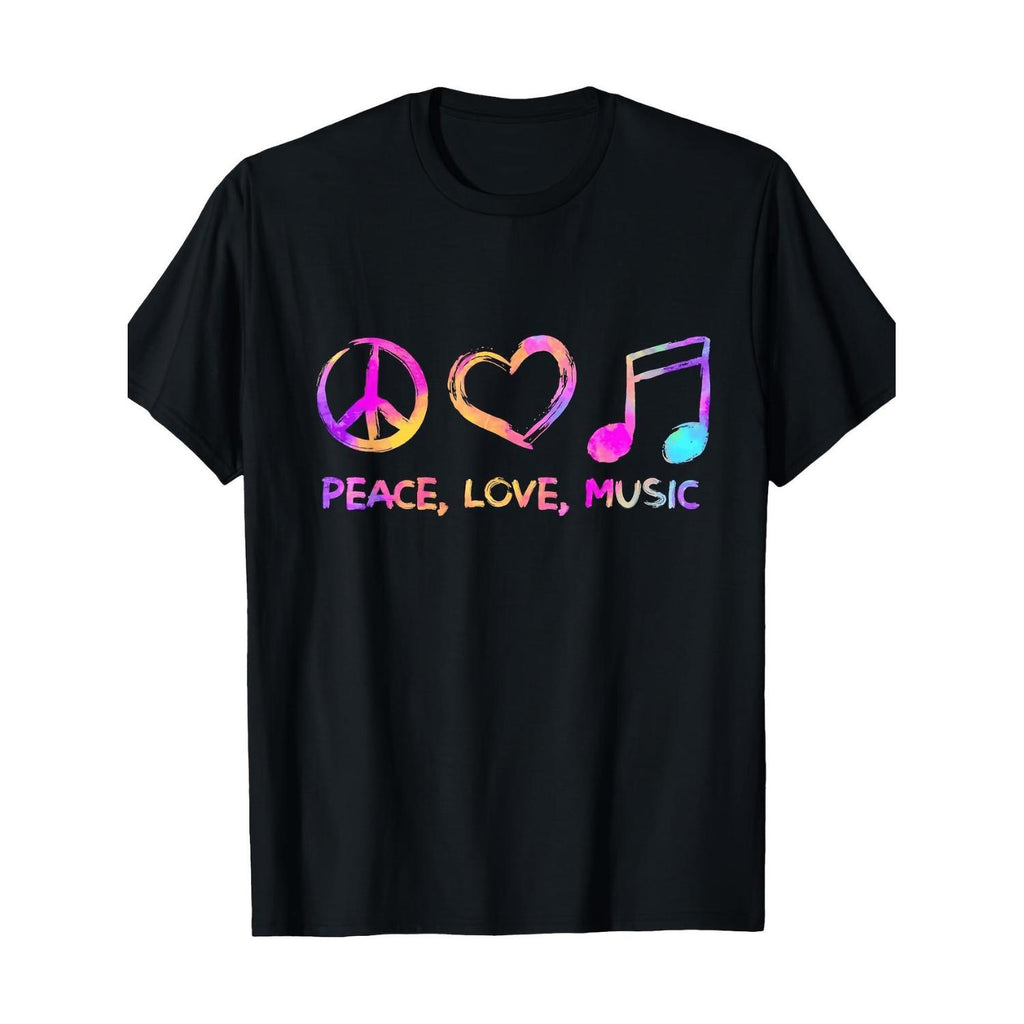 Hippie Graphic 100 Percent Cotton Black T Shirt 180gsm Vibrant Tie Dye Design Unisex Casual Wear for Men Women Festivals Parties Holidays and Everyday Use