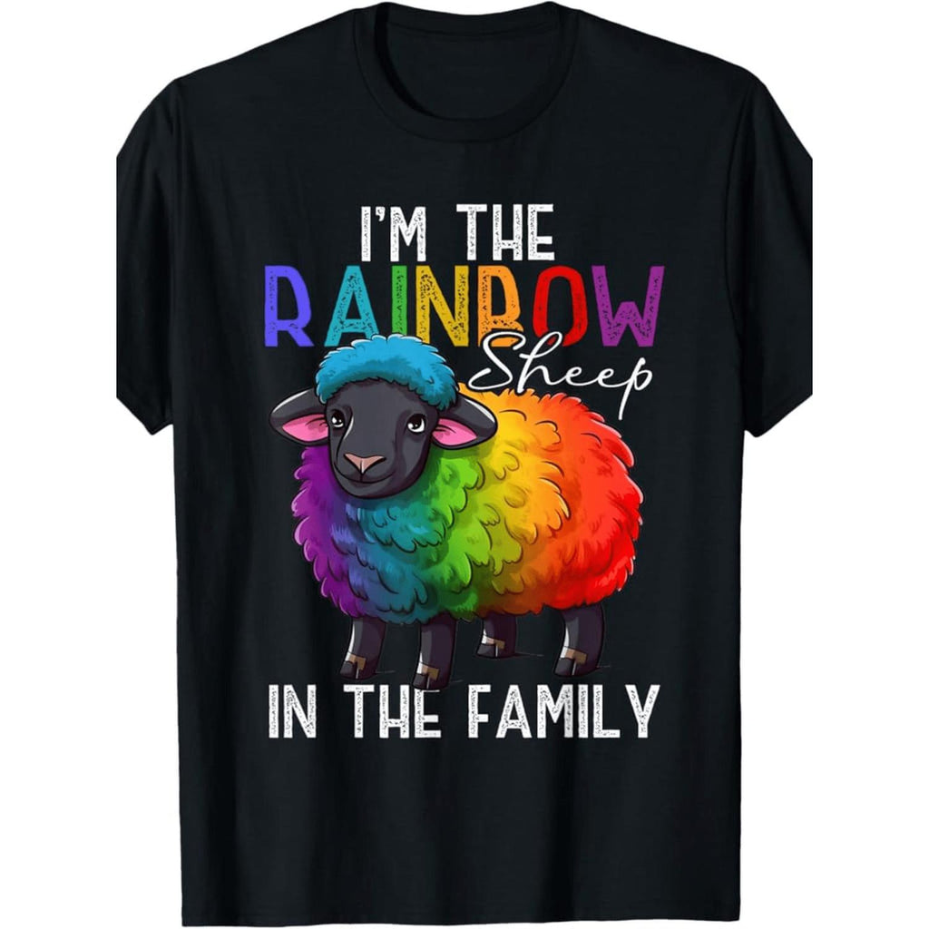 100 Percent Made In Usa 180g Im Sheep In The Family For Black Pride T Shirt Black