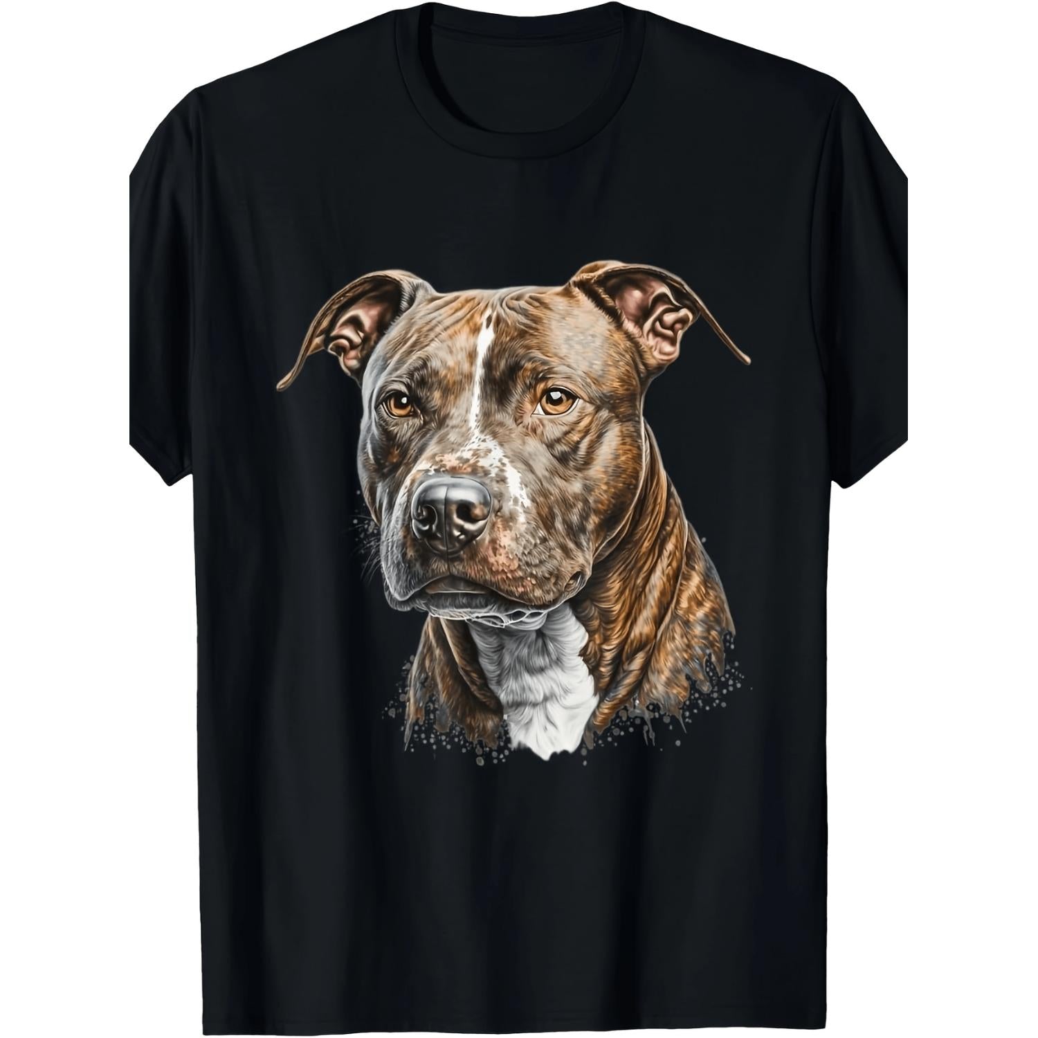 Mens T Shirt Featuring Detailed Dog Print 100 Percent Cotton Short Sleeves Round Neck Machine Washable 220gsm