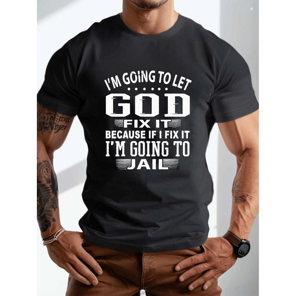 Plus Size Men's Sweat-Wicking Movement Tee in Grey
