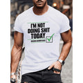 Mens Casual Micro Bullet Pattern T shirt for Daily Activities and Outdoor Wear in White