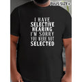 Plus Size Mens Short Sleeve T Shirt Comfortable Trendy Casual Summer Tees with Print in Black