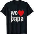 Creative Artistic T Shirt Featuring Wo Hao Papa Chinese Design