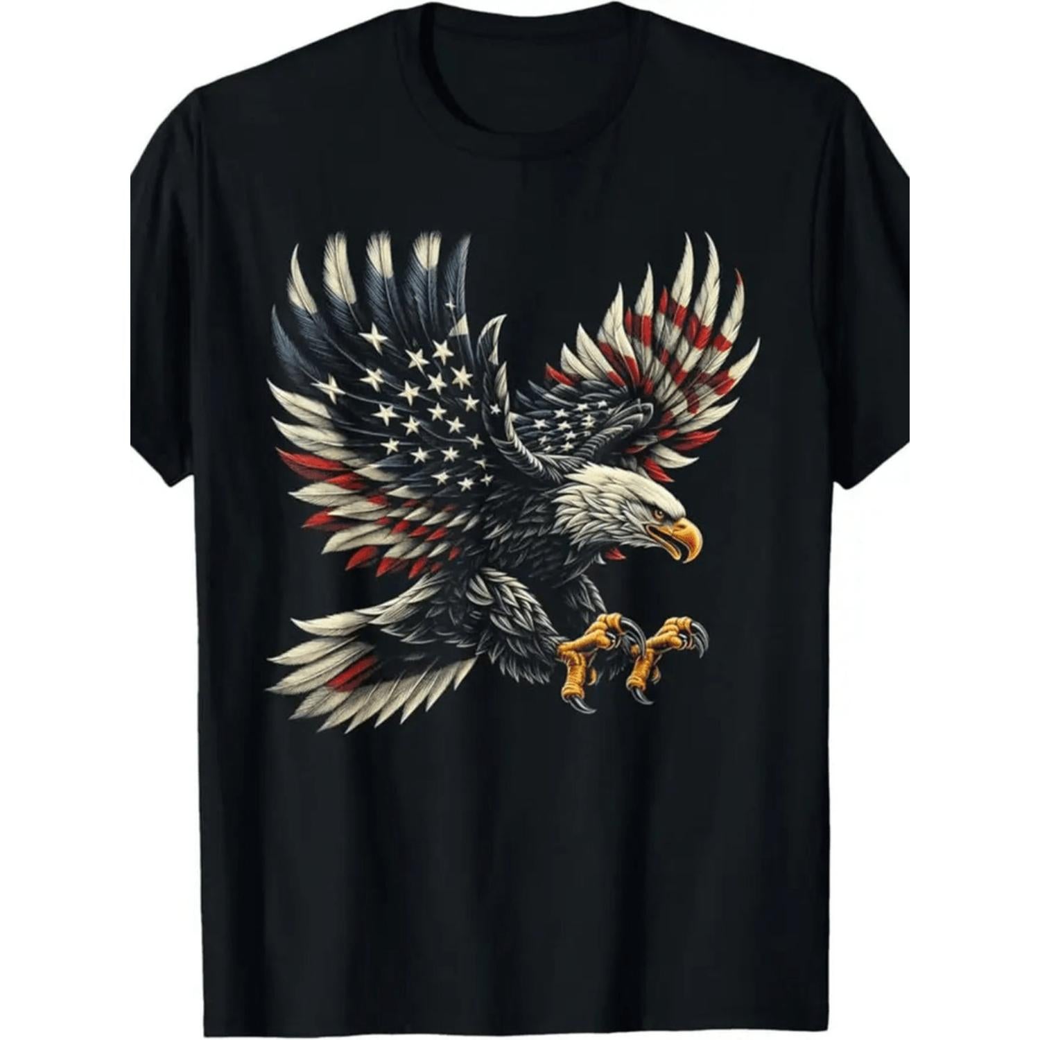 Men Casual Black Short Sleeve T Shirt Featuring Mountain Sunset Design