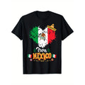 Mexican Flag Inspired Outfit Idea Featuring 100 Percent Cotton Summer Casual Short Sleeve Crew Neck T Shirt Perfect For Holiday Gifts