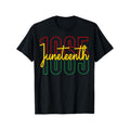 Celebrating Juneteenth 1865 Mens and Womens Cotton Crew Neck Short Sleeve T Shirt for Black History Month in Vibrant Casual Style