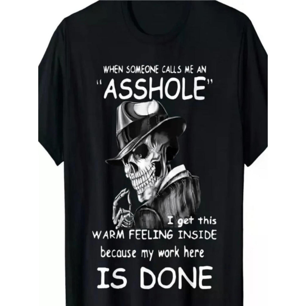 1pc Awesome Skull Graphic T Shirt 100 Percent Cotton Crew Neck Short Sleeve Regular Fit