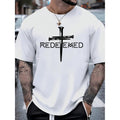 Cross Mens Casual T Shirt Made of Cotton Fabric Comfortable Breathable and Perfect for Daily Outdoor Wear White