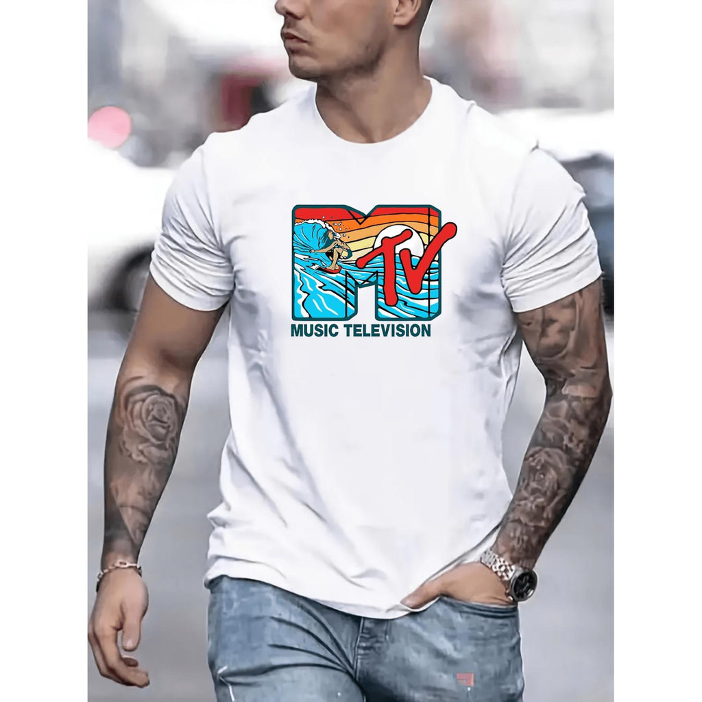 Mens Crew Neck Fashionable Short Sleeve Sports T Shirt Versatile Fit Athletic Style Perfect For Summer And Spring Gifts Black
