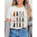 Casual Short Sleeve Crew Neck Christian Holy Day Girl Letter Pattern T Shirt for Spring Women White