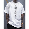 Versatile Comfortable Short Sleeve T Shirt for Men Casual Round Neck Spring Top in Black