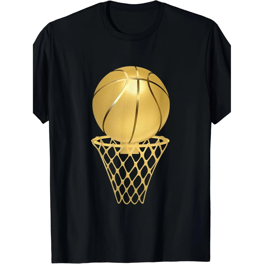 Everyday Mens Basketball Graphic T Shirt 100 Percent Cotton Crew Neck Tee Casual Summer Fabric Top With Applique Detail Regular Fan Tee Smooth Texture Black