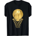 Everyday Mens Basketball Graphic T Shirt 100 Percent Cotton Crew Neck Tee Casual Summer Fabric Top With Applique Detail Regular Fan Tee Smooth Texture Black