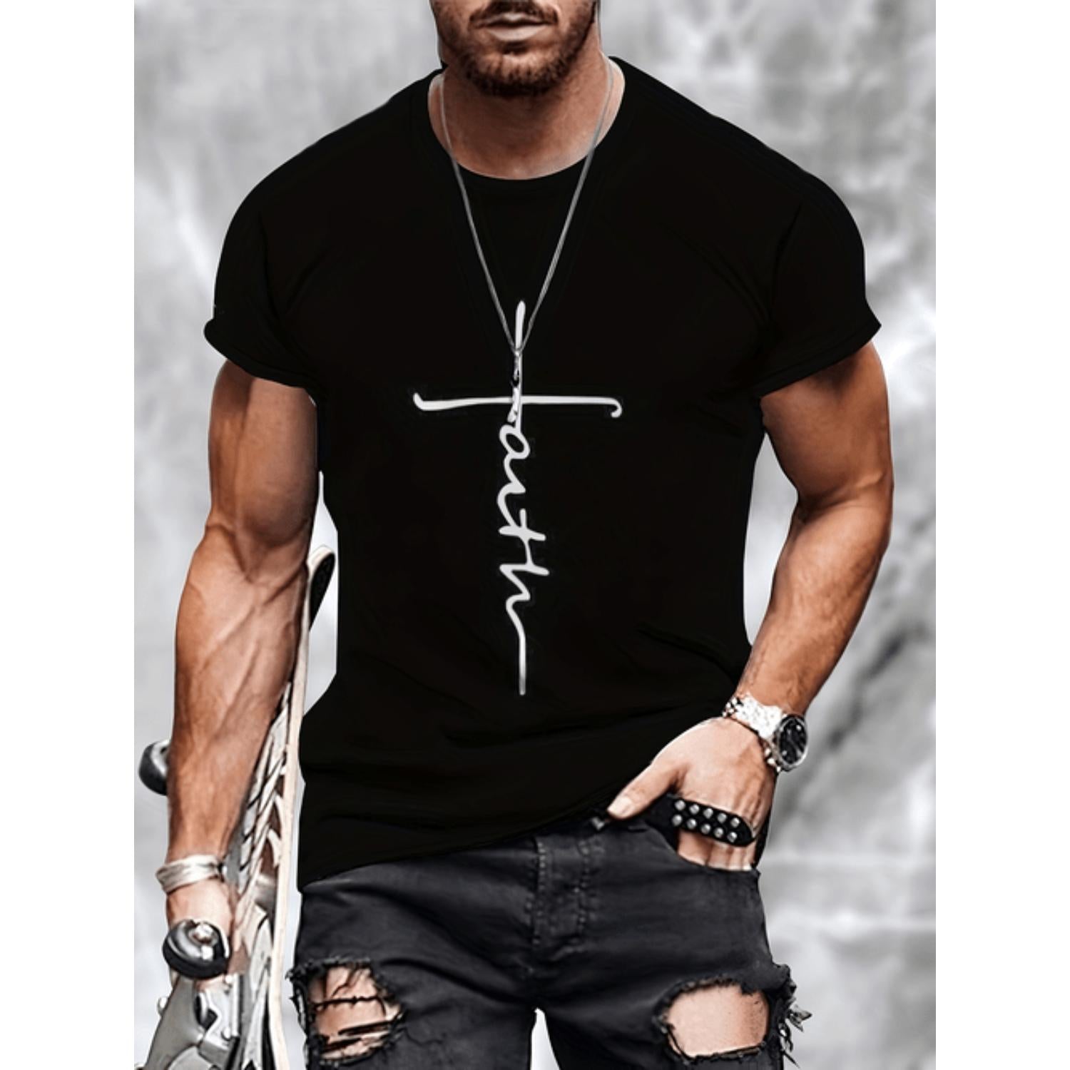 Mens Casual Short Sleeve T Shirt Featuring Front Plain Back Graphic Print Breathable Summer Round Neck Tee Ideal for Outdoor Sports and Casual Wear with Smooth Textured Fabric and Mixed Colors