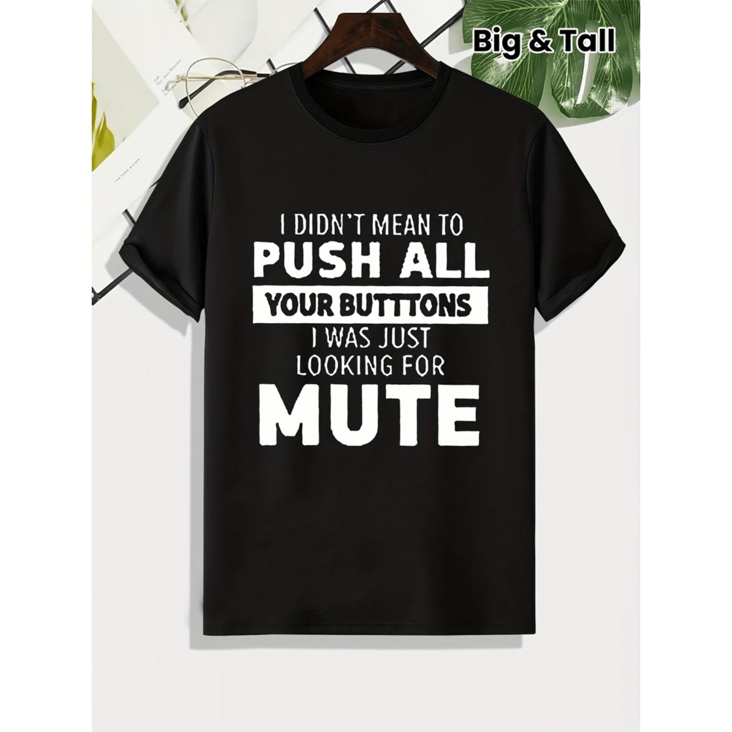 Simple Letter Print Mens Graphic TShirt Casual Summer White Edition