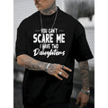 Men's Fashion Statement Shoulder T Shirt Featuring Integrated Body Print in Black